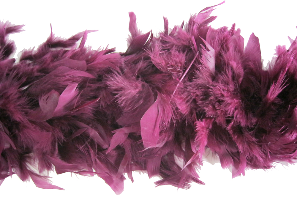 Feather Boa Deluxe Wine Petticoat Lane